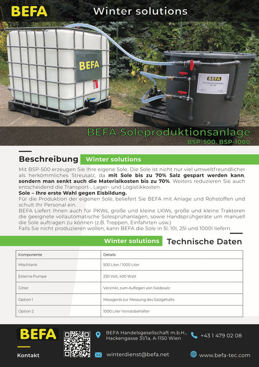 Sole, Soleanlage, Salz, Soleproduktionsanlage, Produktionsanlage, Siedesalz, Kommunal, Sprühanlage, Sprühbalken,Wien, Österreich, Wintersteumittel, Mischanlage, Solemischanlage