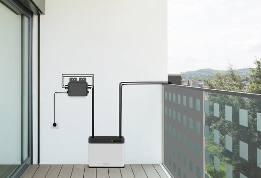BEFA balcony power station 800 watts with a 2.24 kWh storage (BECOOL), including delivery