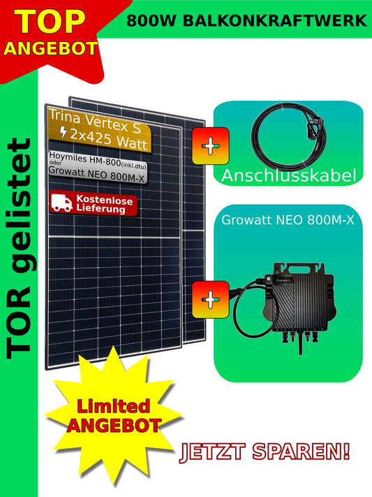 BEFA balcony power station 800 watts with a 2.24 kWh storage (Marstek), including delivery