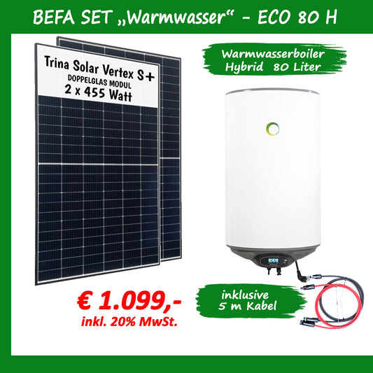 BEFA SET „WARMWASSER“ – ECO 80H